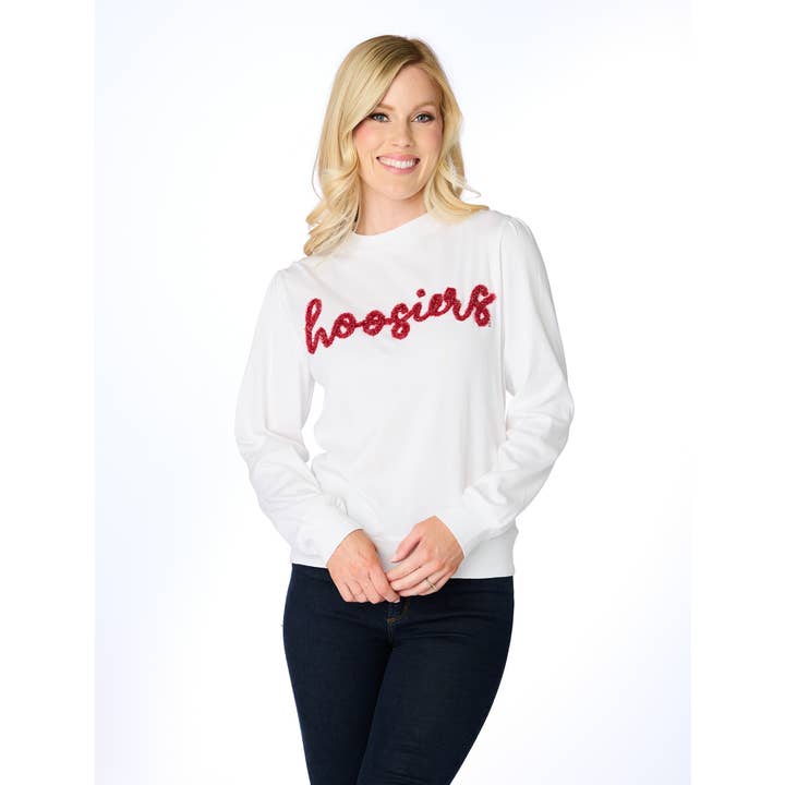 The Hoosiers Glitter Script Long Sleeve for wholesale by Stewart Simmons
