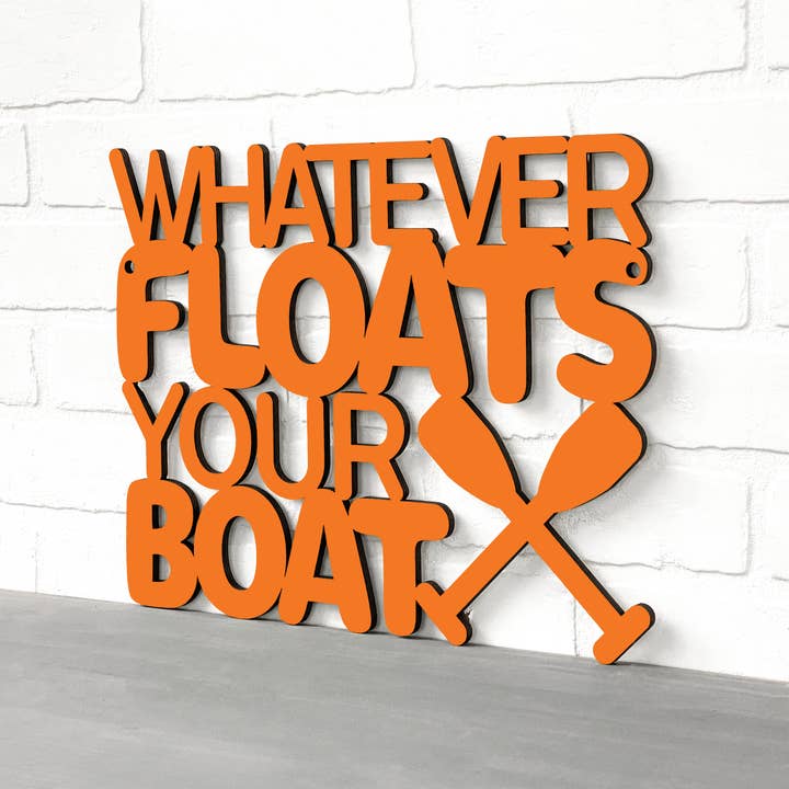 Spunky Fluff - Wholesale Sign - Whatever Floats Your Boat Cute Wood Lake House Decor20