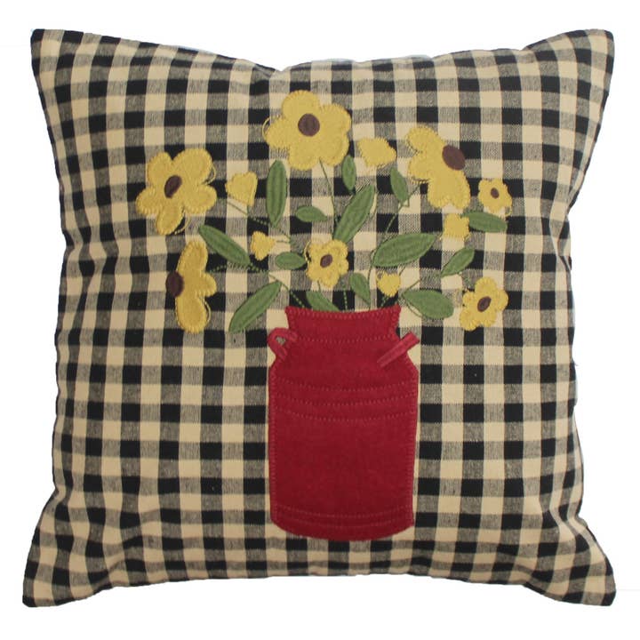 Home Collections by Raghu - Wholesale Throw/Decorative Pillow - Country Bouquet Pillow 14"