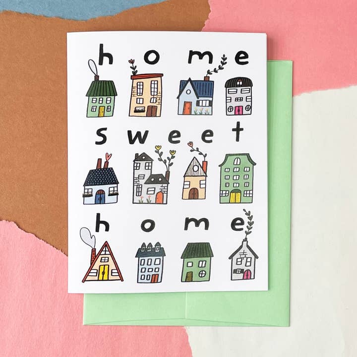Home Sweet Home Card for wholesale by Aviate Press