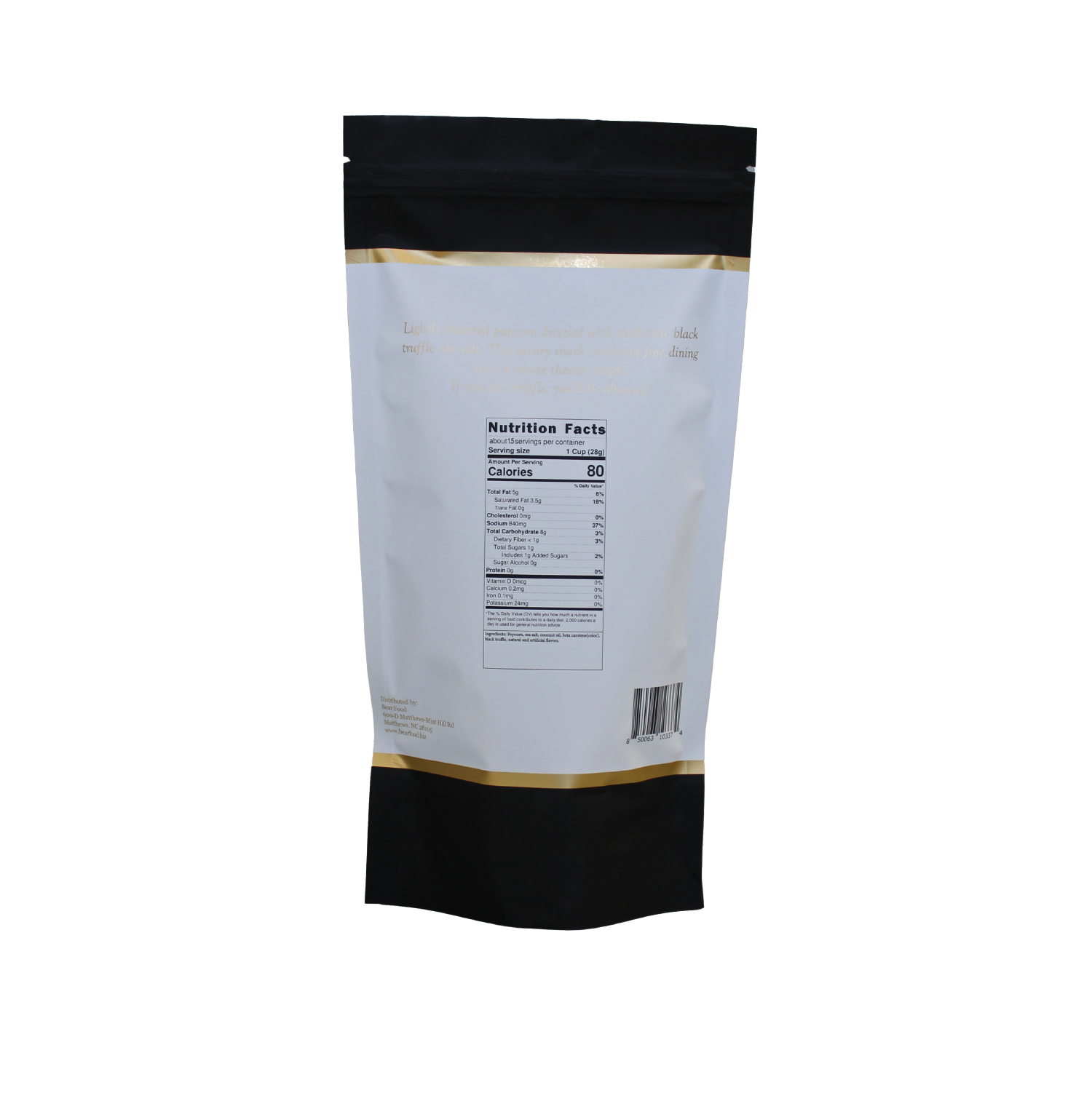 Bear Food - Wholesale Popcorn - Buttered Black Truffle Gourmet Popcorn 2
