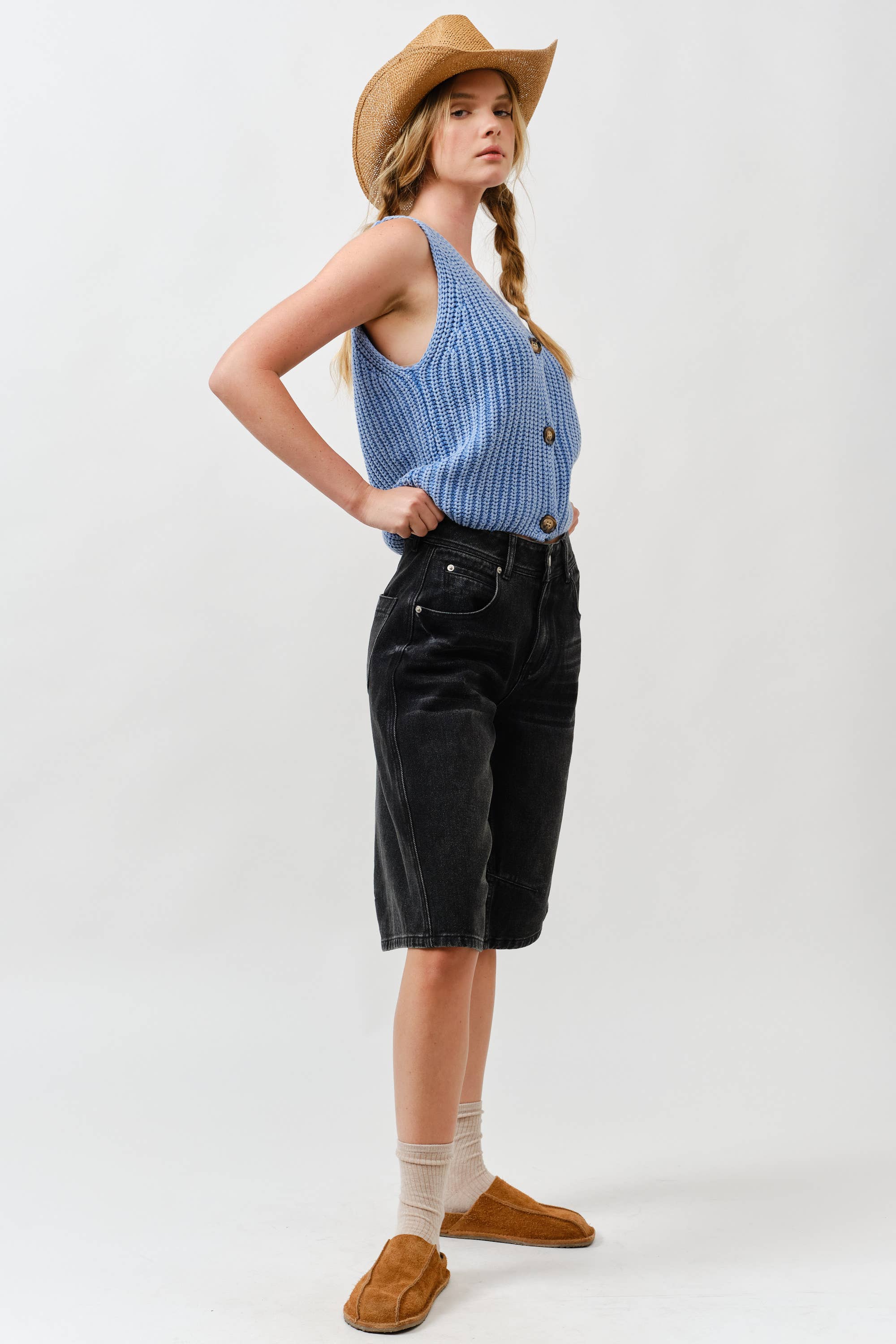 Aaron & Amber – Engroshandel Strikvest/slipover – Kvinder – MAS3218 VINTAGE VASKET SWEATER VEST13