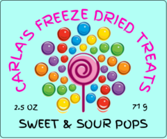 CARLA'S FREEZE DRIED TREATS LLC. - Wholesale Hard Candy - Freeze Dried Sweet and Sour Puffs (sweet tarts)2