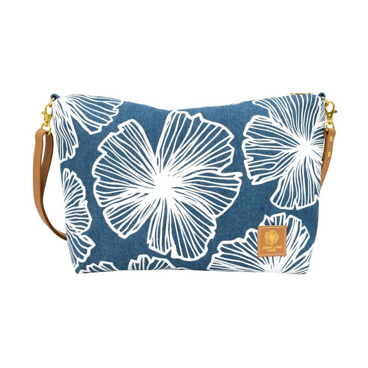 Slouchy Cross Body • Seaflower • Denim Collection for wholesale by Jana Lam