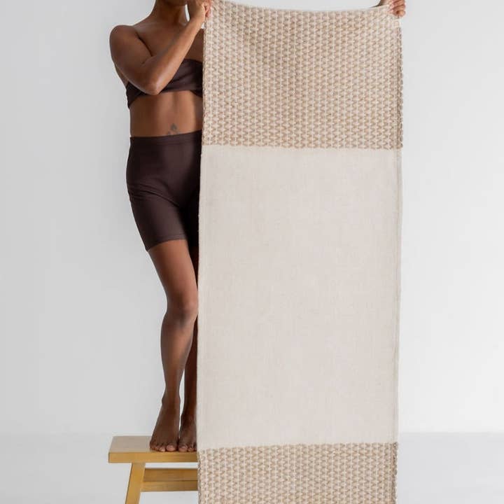 Öko Living - Wholesale Yoga Mat - Diamond Yoga Mat - Clay & Cream 7mm