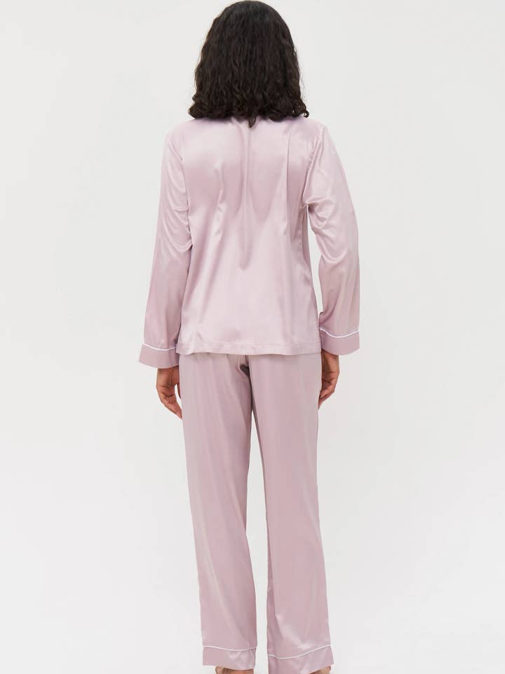 IDENTITY LINGERIE - Wholesale Sleepwear set – Women's - Silk Pajama Set for Women Nightwear Bridesmaid Satin Pyjamas6