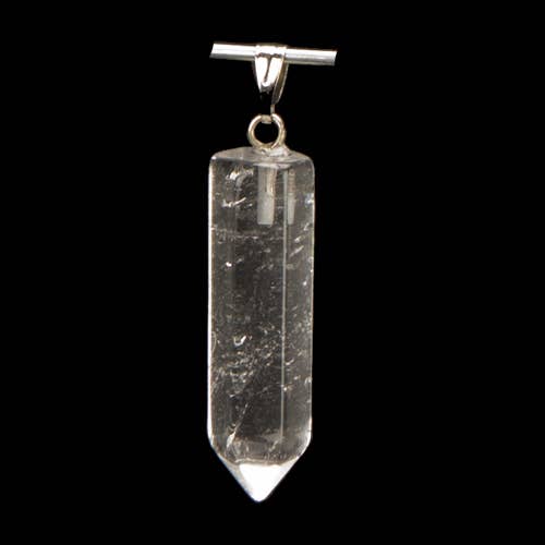 EHAWA - Wholesale Individual Charm/Pendant - Pendant tip, 32mm, rock crystal0