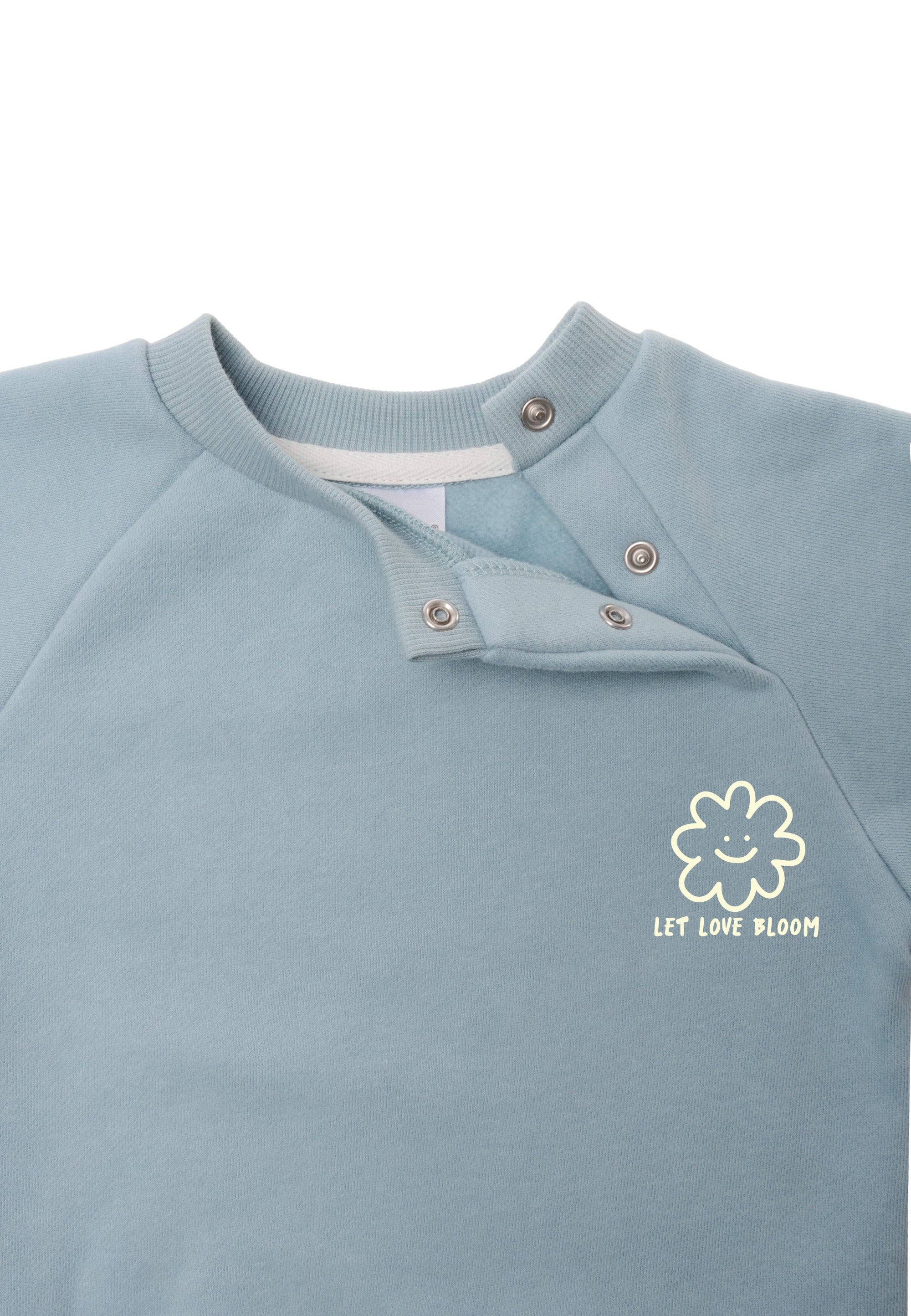 Liliput – Großhandel Mama-Kind-Set – Love Bloom Sweatshirt hellblau Mini and Me Edition9