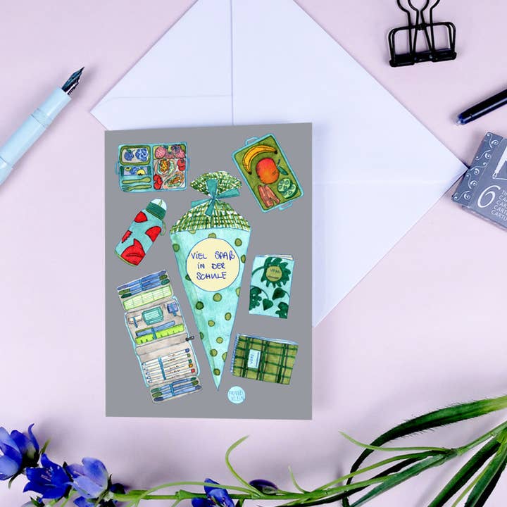 Greeting card school cone for wholesale by Wonder Of Today