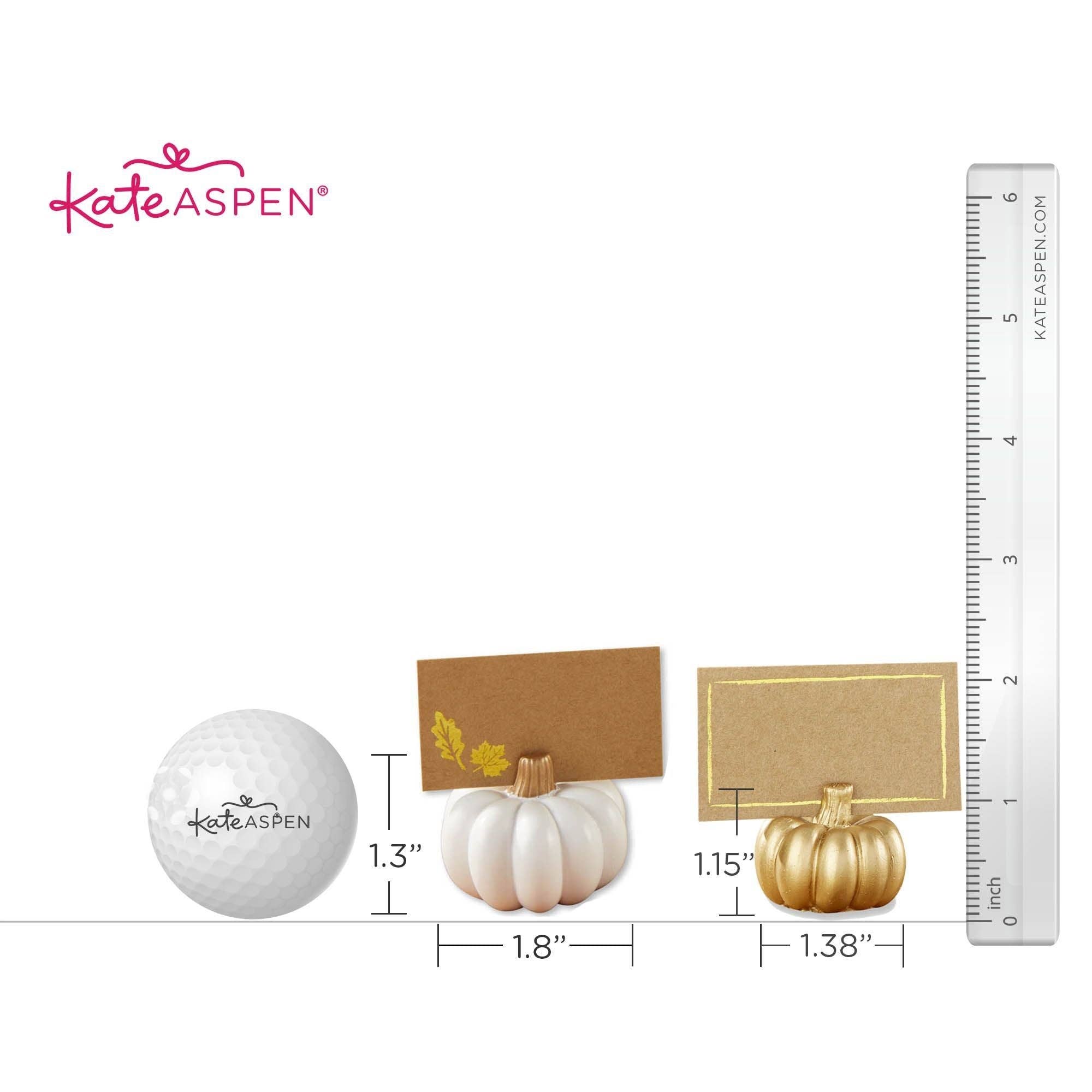 Kate Aspen - Wholesale Place Card / Place Holder - White Pumpkin Place Card Holder (Set of 6)5