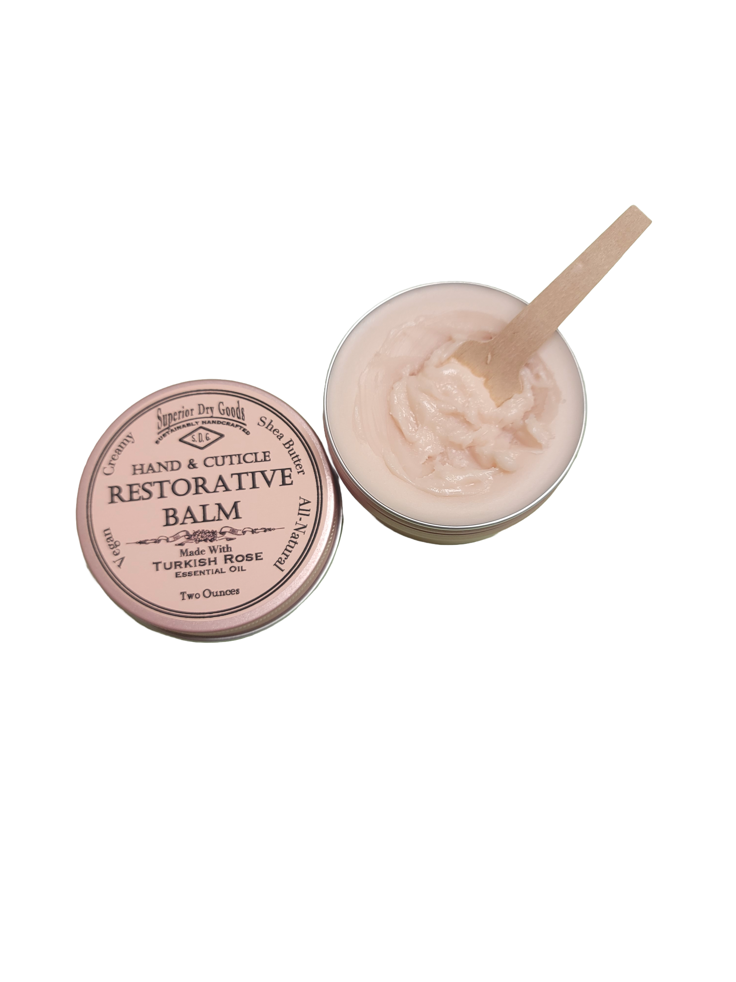 Superior Dry Goods - Wholesale Healing Salve/Balm/Cream - Hand & Cuticle Restorative Balm | Turkish Rose | All Natural2