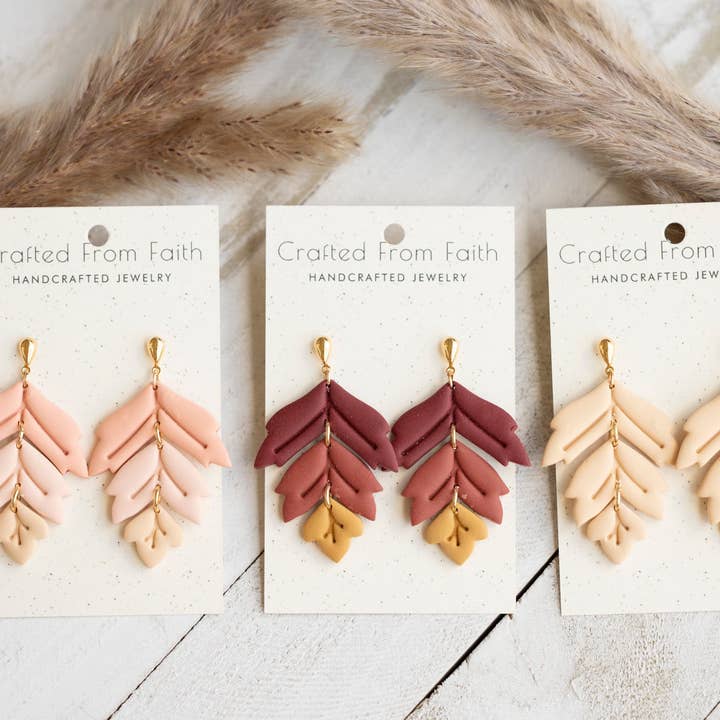 Triple Leaf Dangle for wholesale by Crafted From Faith, LLC