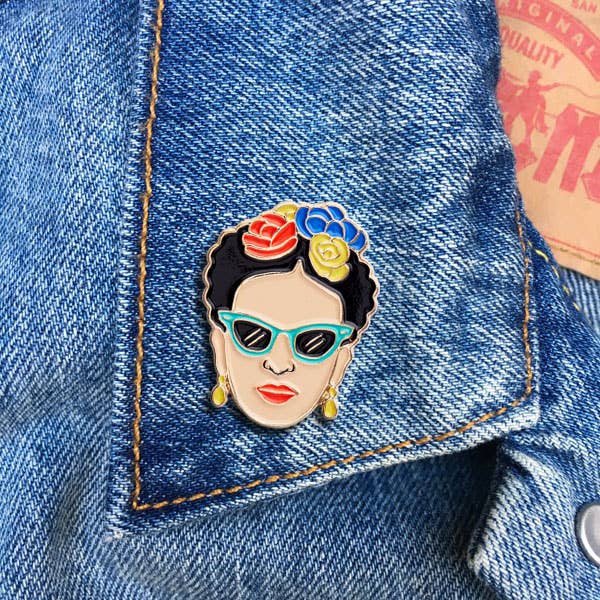 THE FOUND - Wholesale Lapel Pin/Button - Frida Sunglasses Pin1