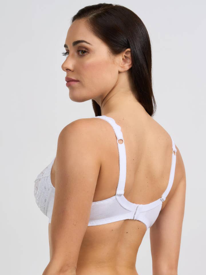 Spiman - Vente Soutien-gorge – femme - Soutien-gorge en tissu élastique et dentelle avec rembourrage latéral