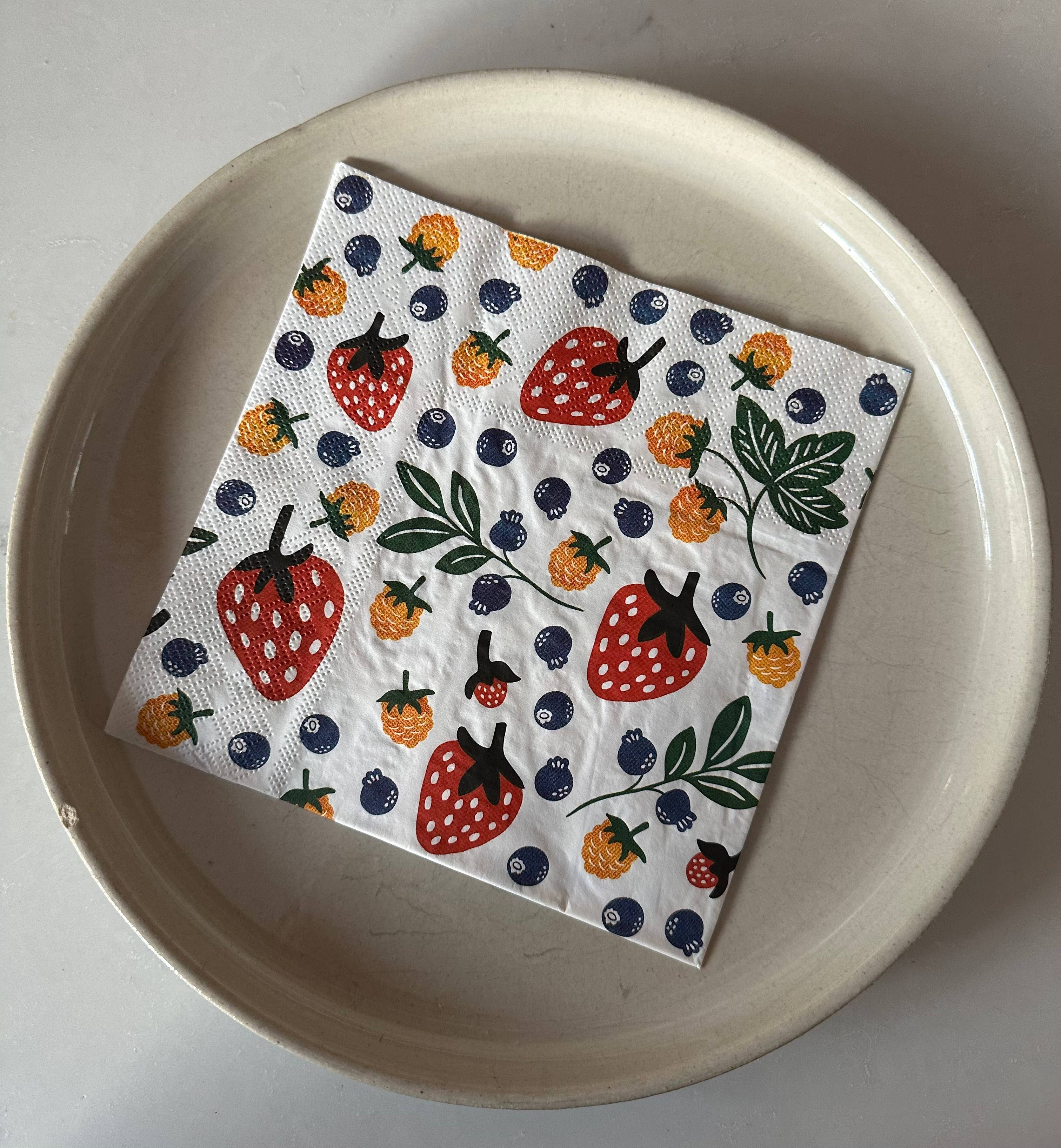 Skogsbarn - Wholesale Disposable Napkin - Wild Berries Paper Napkins- packs of 20