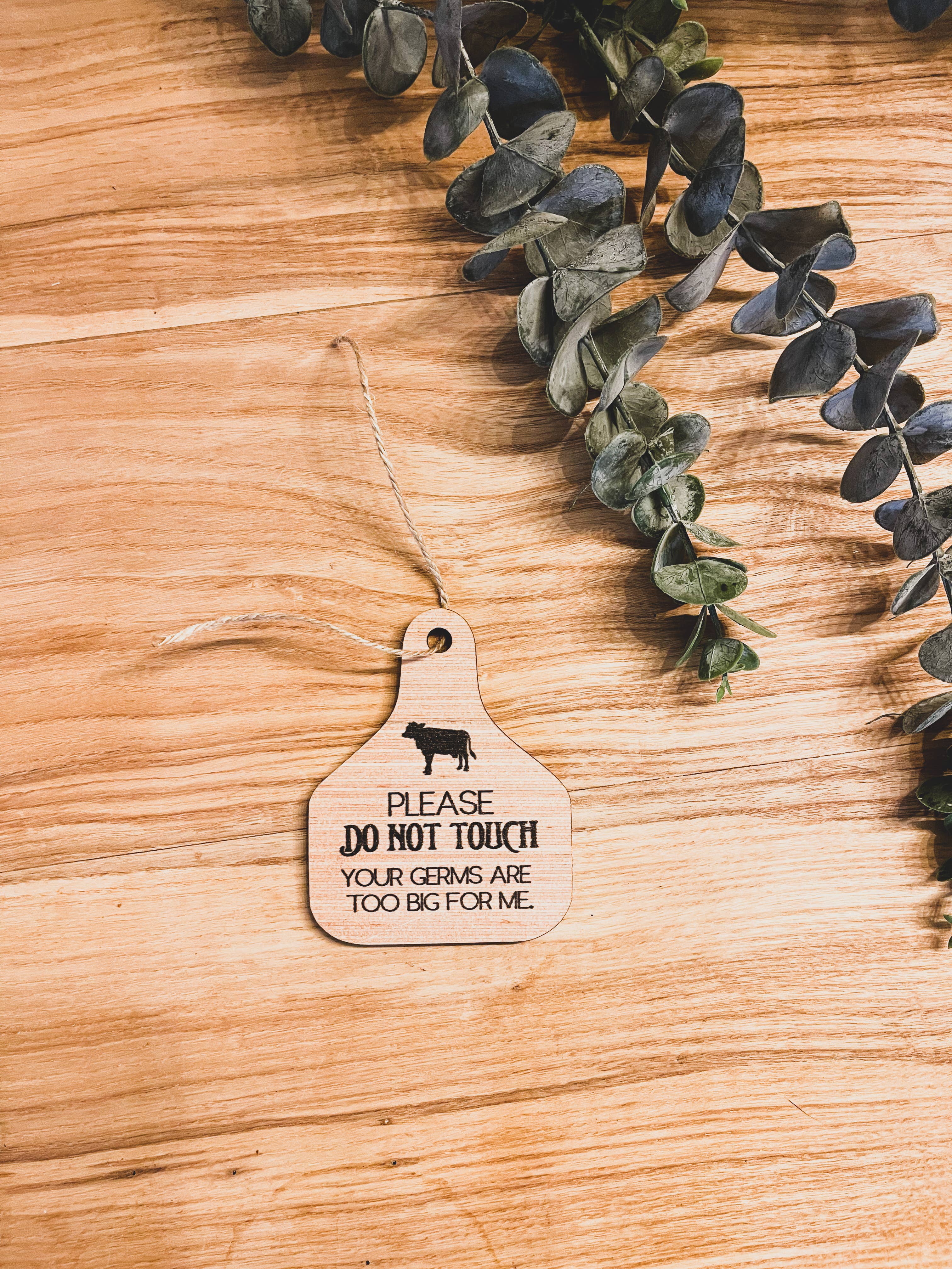 Simply Stained Shop - Wholesale Milestone art/keepsake – Child & baby - Cattle Ear Tag Baby Closest Hangers + Milestone cards + anno7