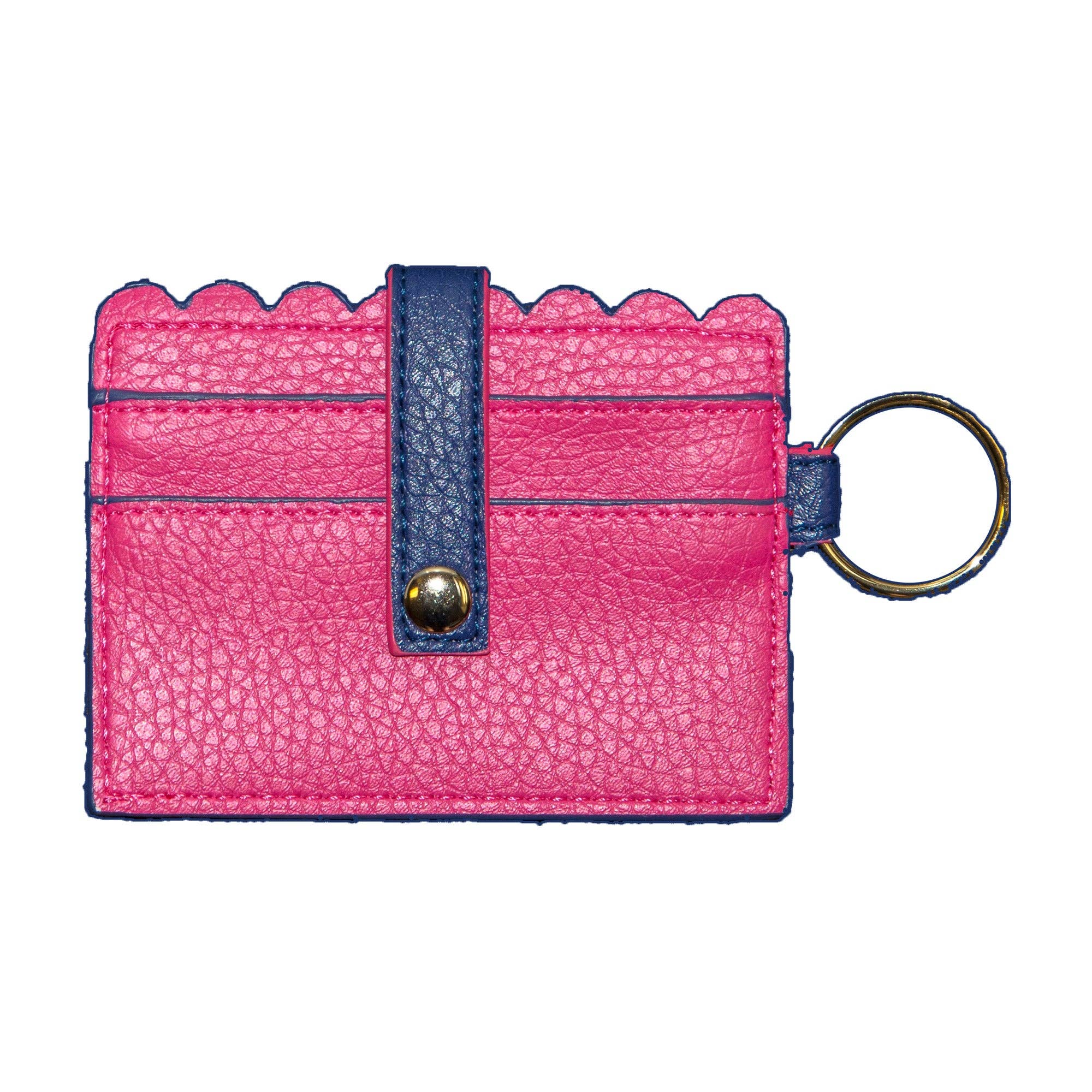 Mainstreet Collection - Wholesale Card Holder - Women's - SPRING SCALLOP CARD HOLDER PREPACK 24PC5