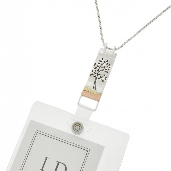 FR4094 Portaidentificaciones de Cordón Rectangular Árbol de la Vida Tricolor NK para venta al por mayor de 0011 PREMIERE