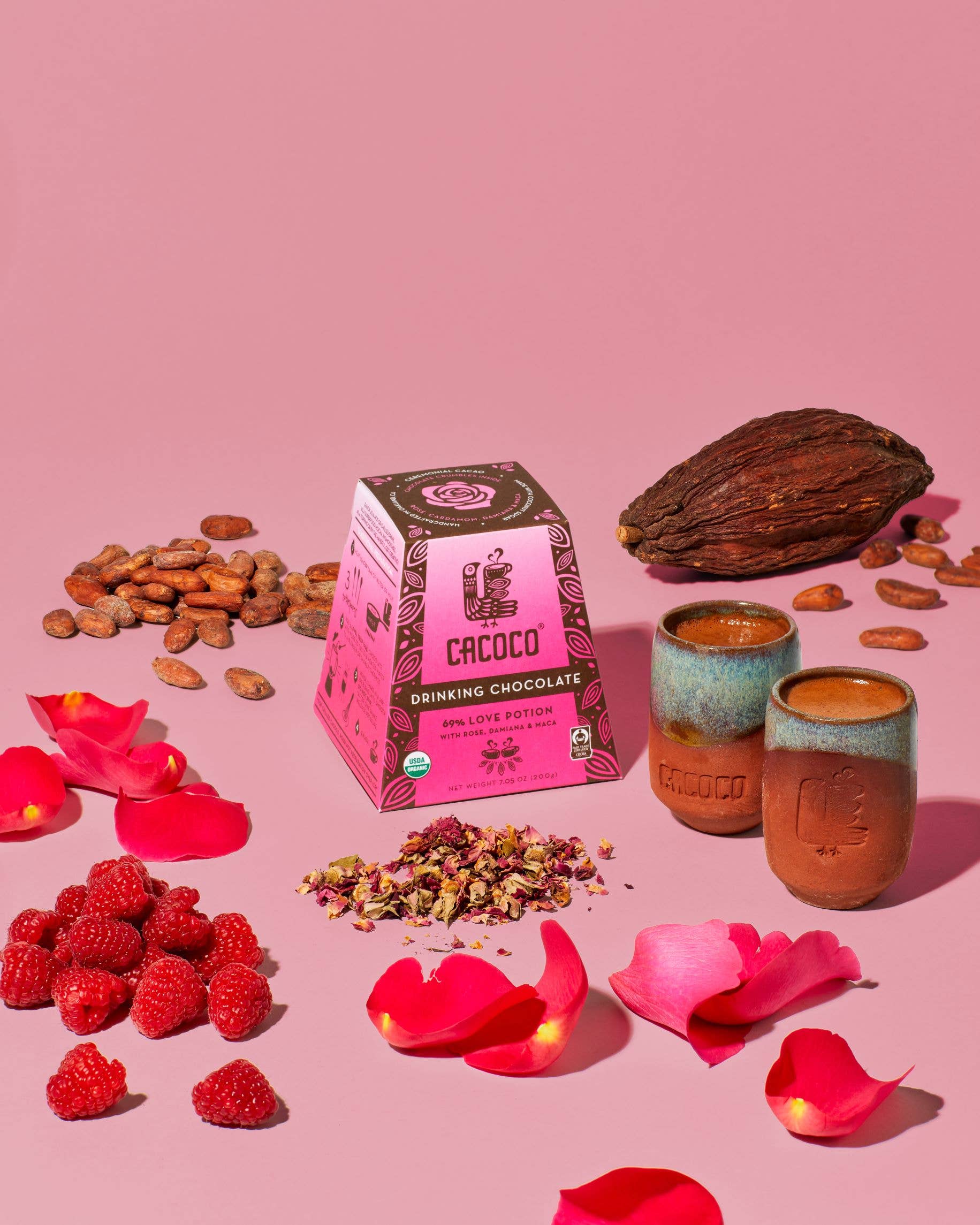 Coracao Chocolate & CACOCO - Wholesale Hot Cocoa Mix/Kit - 69% Love Potion Drinking Chocolate