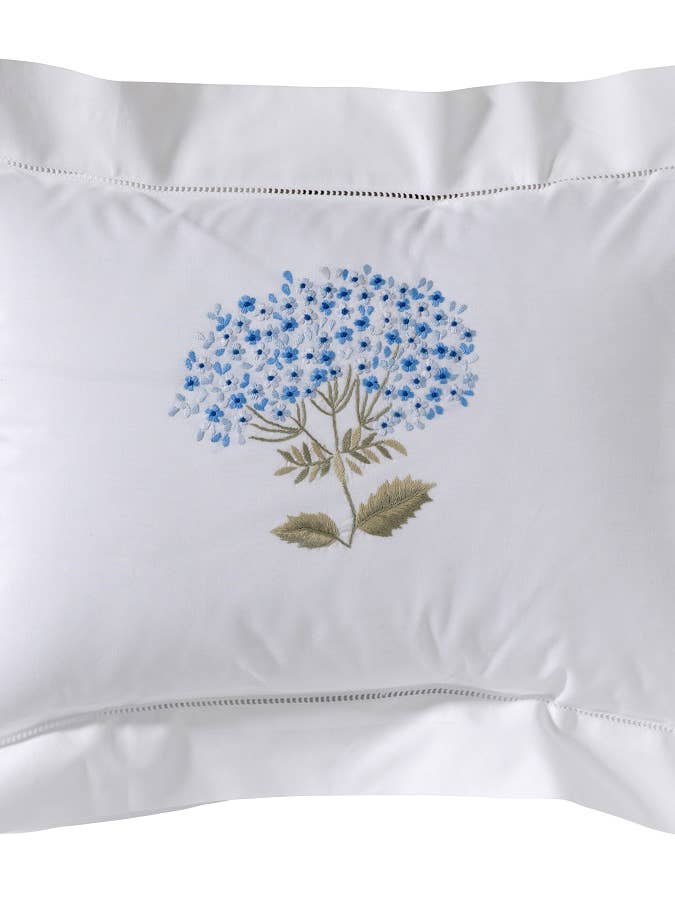 Boudoir Pillow Cover, Hydrangea for wholesale by Jacaranda Living