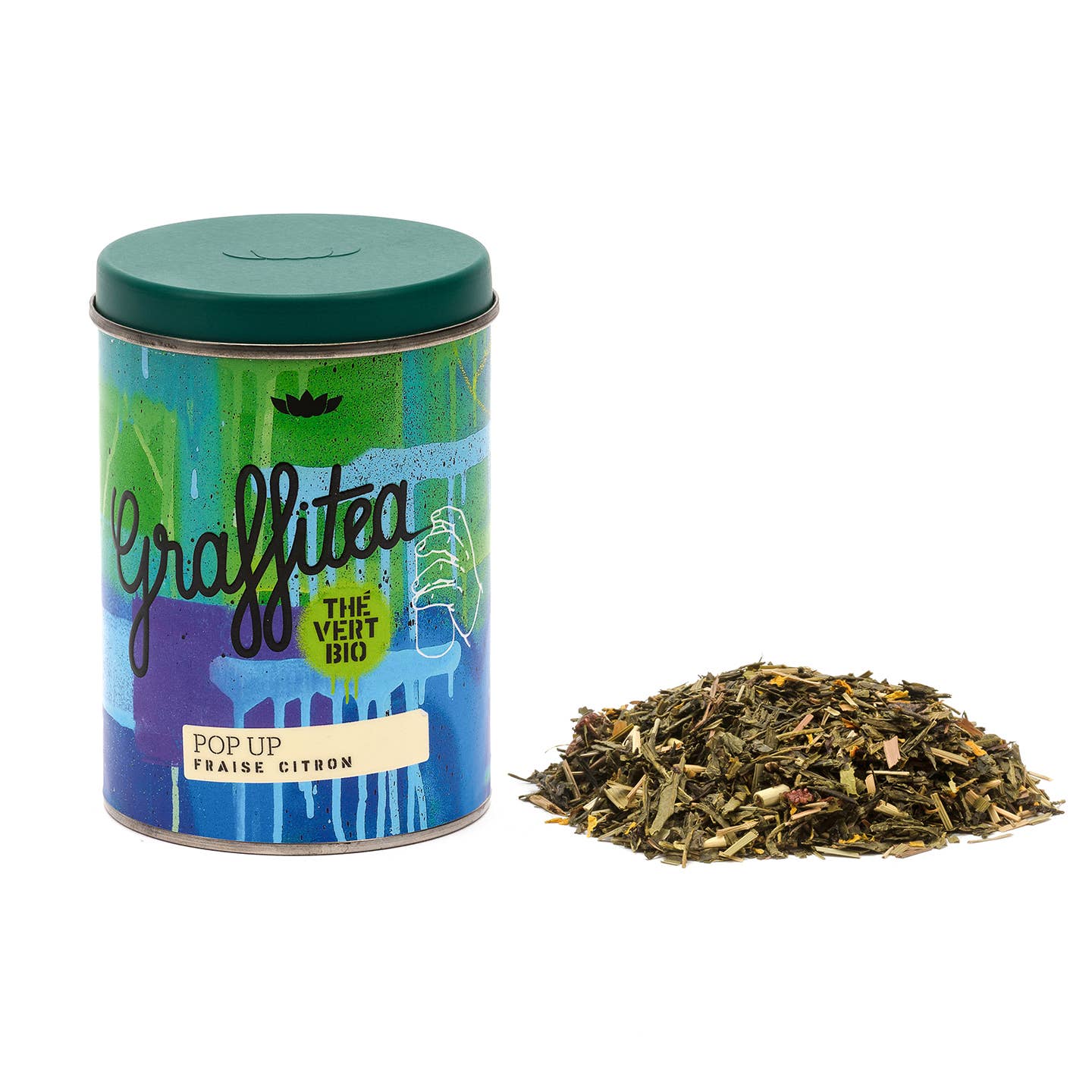 PROVENCE D'ANTAN - Wholesale Health/Detox Tea - Organic* Strawberry Lemon Green Tea Pop up - 70g box / Loose1