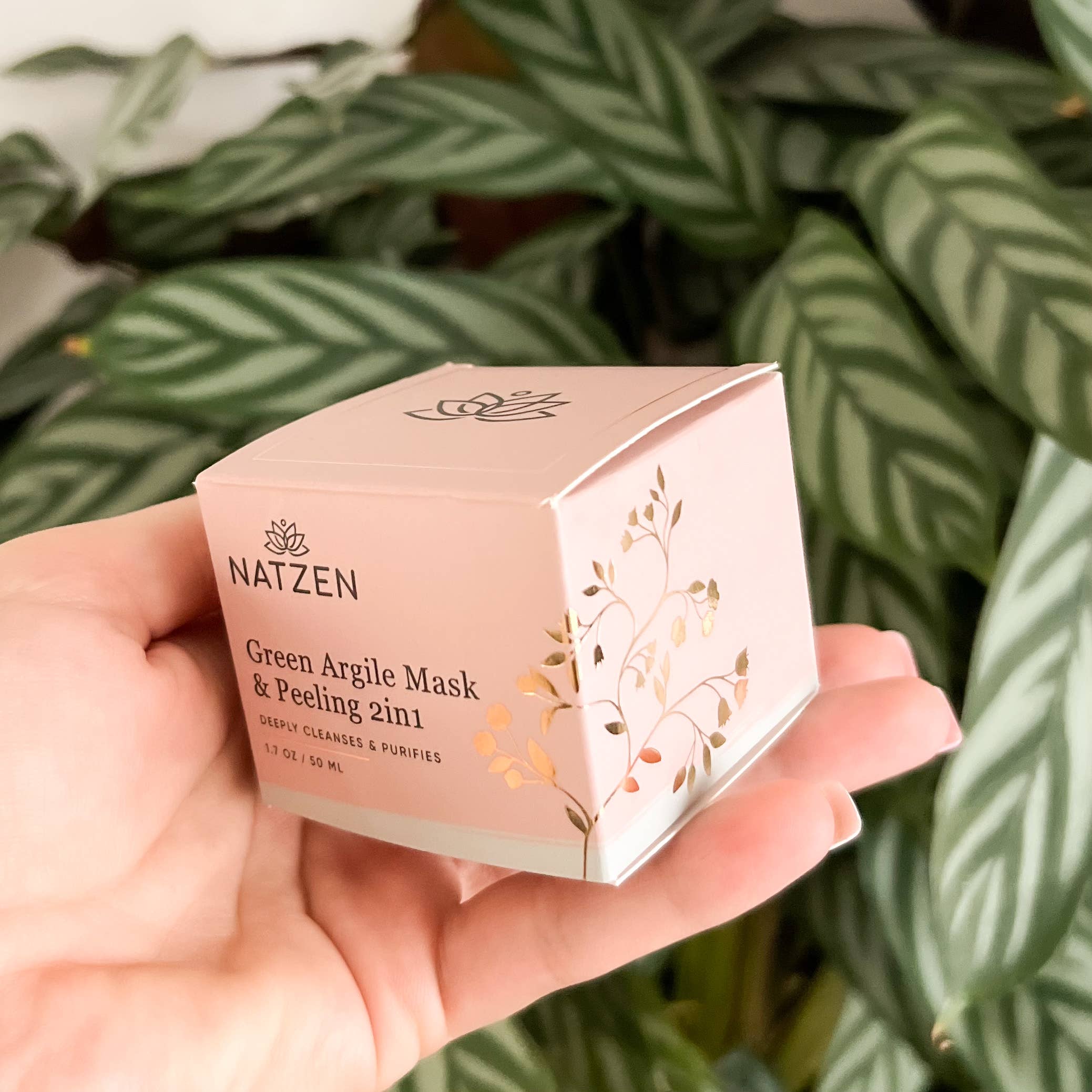 NatZen – wholesale Skincare face mask – Green Argile 2 In 1 Exfoliating Clarifying Face Mask0