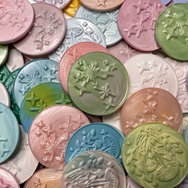Rochambeau Home - Wholesale Sealing Wax - Custom Wax Seals - Shroomy & Celestial Star Stickers - 10 pp