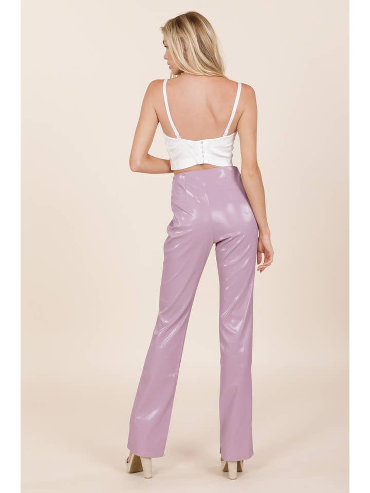 The Sang – Engroshandel Bukser - Dame – SP43080521 - BUKSER I IMITERET LÆDER2