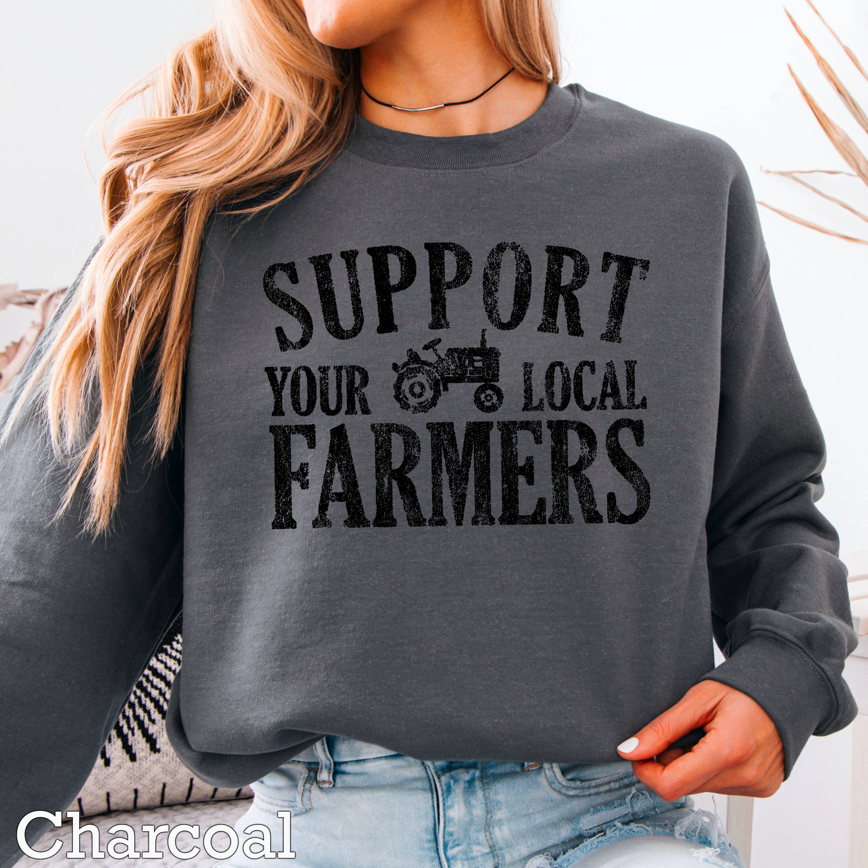 Shoppe SHC - Wholesale Graphic Sweatshirt - Women's - Support Your Local Farmers Women’s  Graphic Sweatshirt17