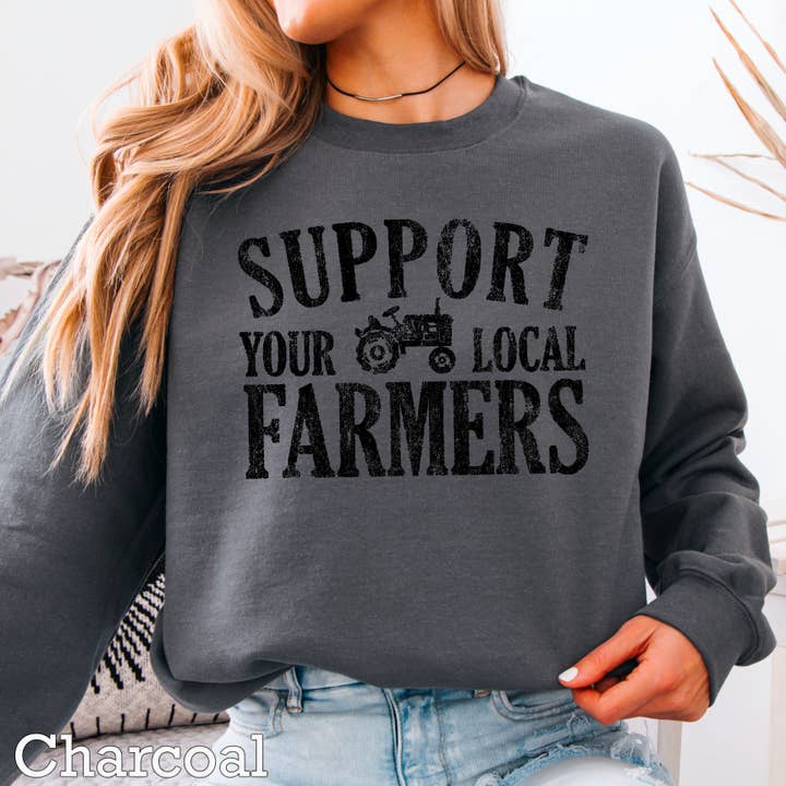 Shoppe SHC - Wholesale Graphic Sweatshirt - Women's - Support Your Local Farmers Women’s Graphic Sweatshirt17