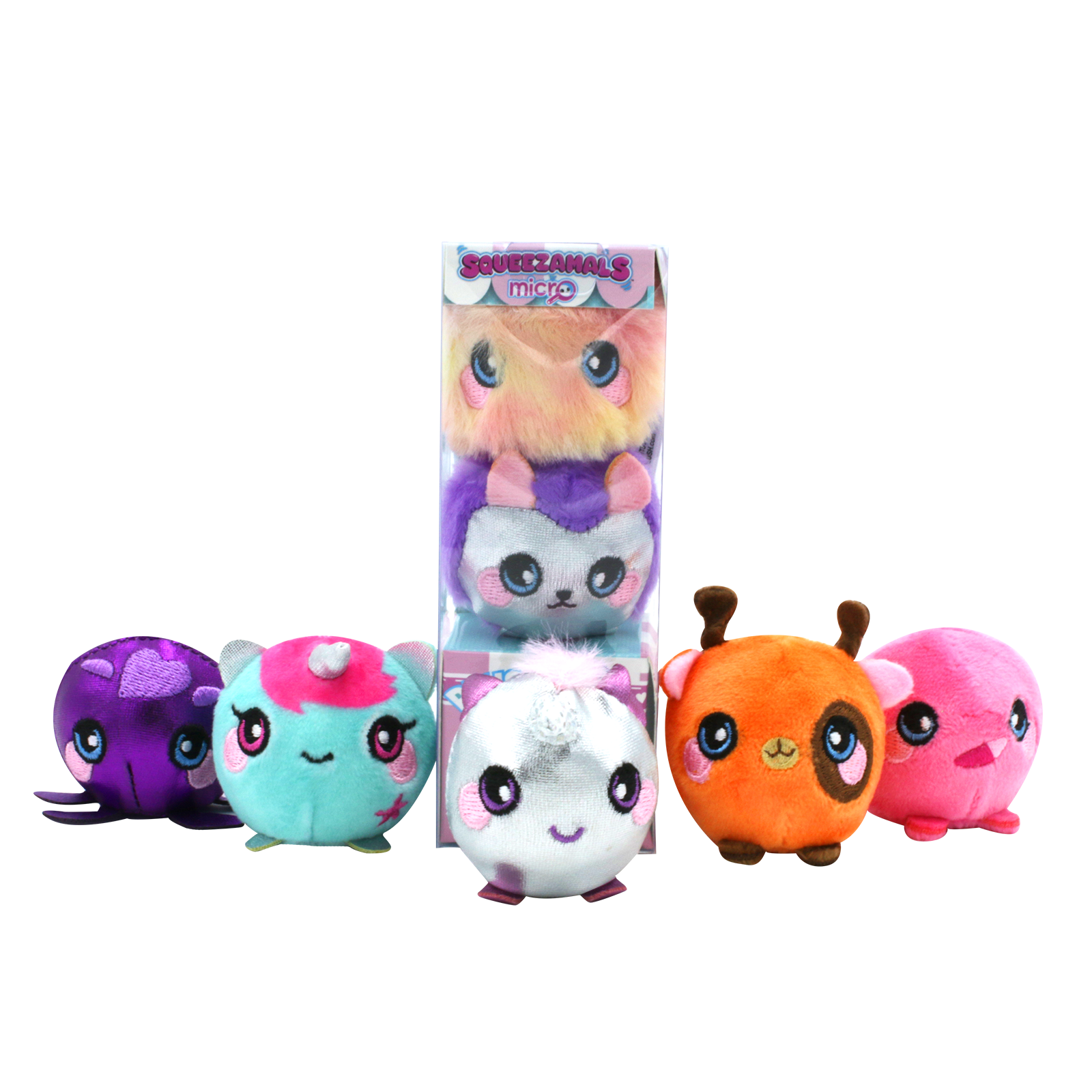 Beverly Hills Teddy Bear Company - Wholesale Squishy Toy - Kids & Baby - Squeezamals Micro 3pk - Series 3 Plush Toys for Kids0