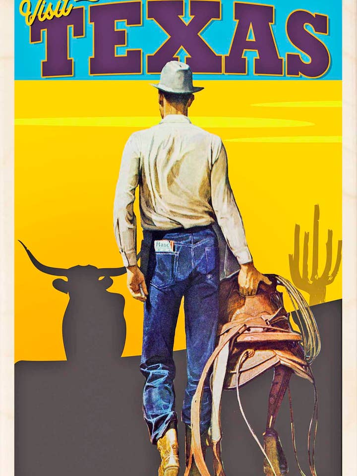 Texas - Eco-friendly cards & magnets for wholesale by THE WOODEN POSTCARD COMPANY