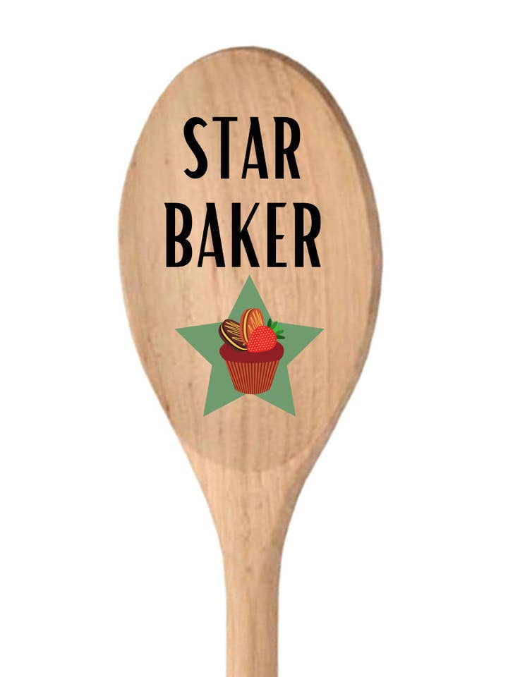 Second Ave Star Baker 12 “Wooden Spoon Chef Baking Novidade Presente por atacado de Second Ave Gift Company