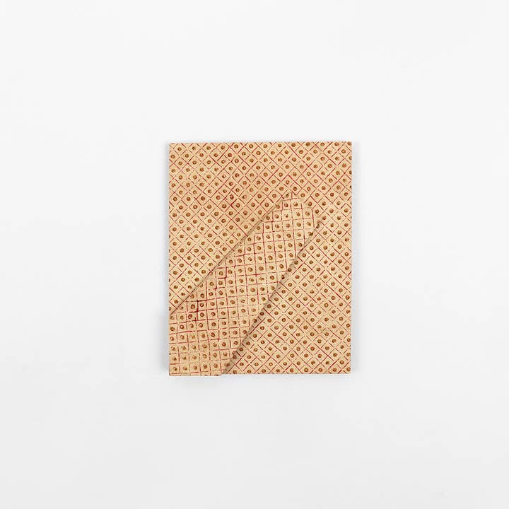 Craft Boat - Wholesale Picture Frame - BLOCK PRINTED TABLE TOP PICTURE FRAME - OCHRE FLORAL STRIPE 4