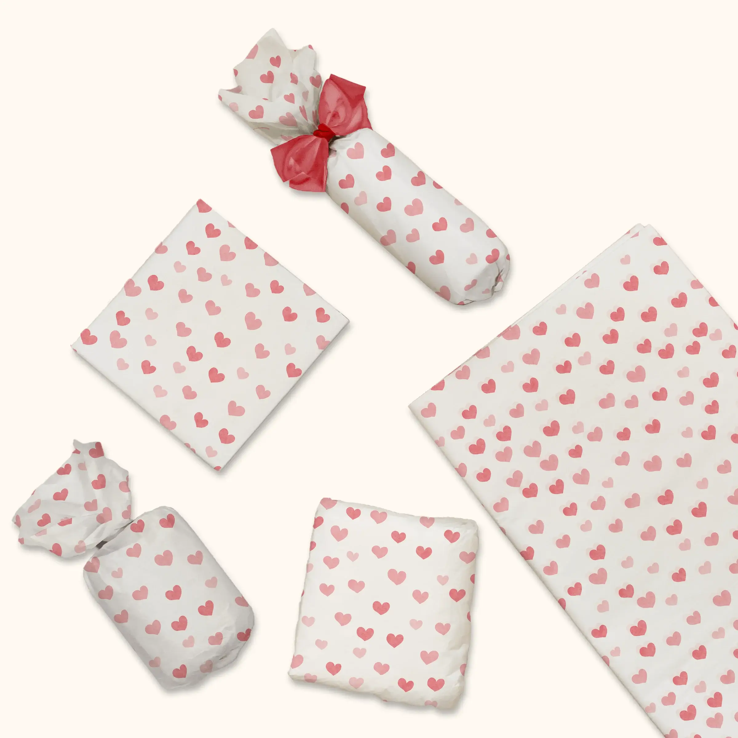 Eleven Fashion – wholesale Tissue paper – Fading Hearts Designer Printed Tissue Paper1