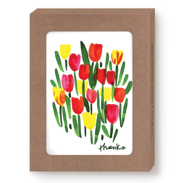 Tulips Boxed Notecard - Set of 10 for wholesale by Biely & Shoaf