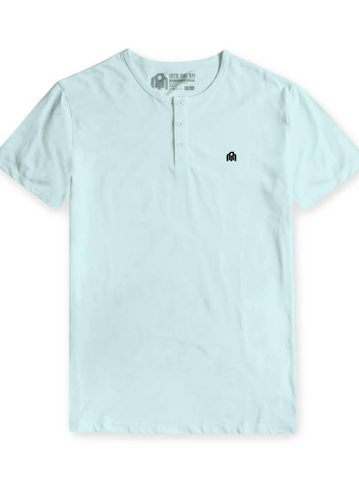 INTO THE AM - Vendita all'ingrosso Maglietta - Uomo - Maglietta Henley a Maniche Corte da Uomo (di Marca)39