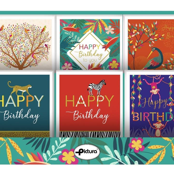 Multi Técnica de Papelería SA - Wholesale Birthday Card - Pictura Card Display Happy Birthday 36 units0