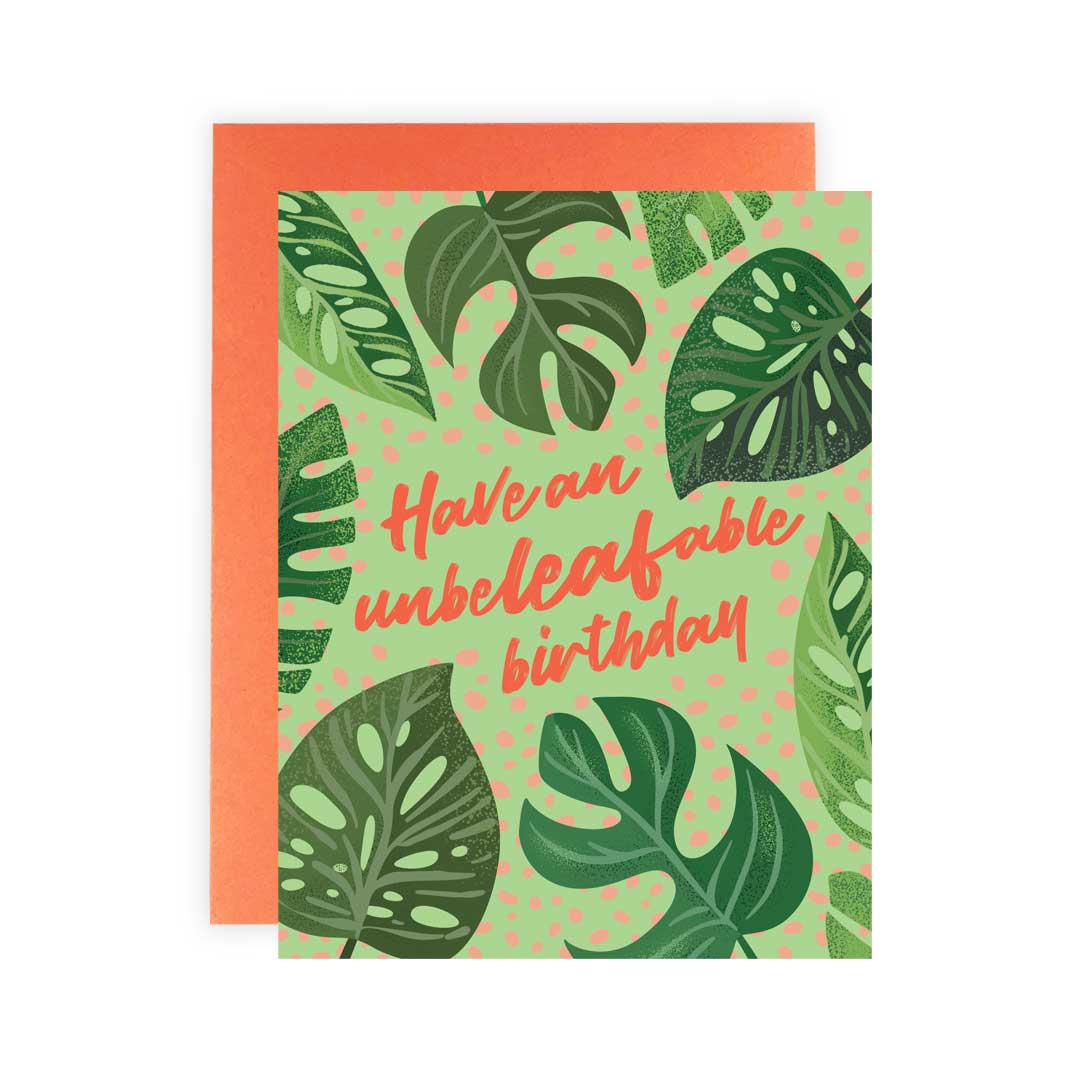 Cleerely Stated - Wholesale Birthday Card - Unbeleafable Birthday Greeting Card