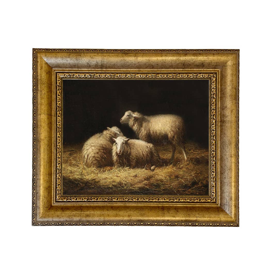 Madison Bay Co. - Historical Home Decor Reproductions - Wholesale Painting/Drawing - Sheep in the Hay Framed Painting Print on Canvas21