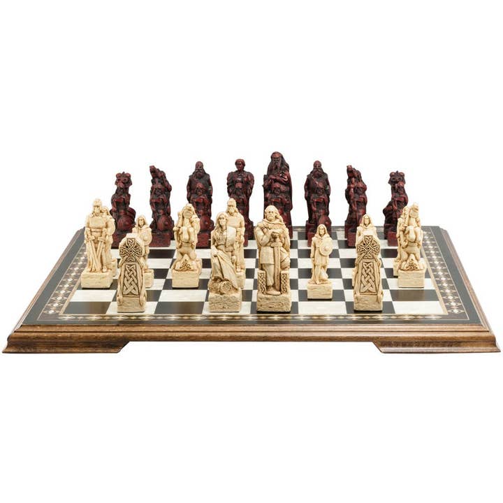 Timeline Gifts Ltd - Wholesale Board Game - Studio Anne Carlton Chess Set - Celtic & Viking