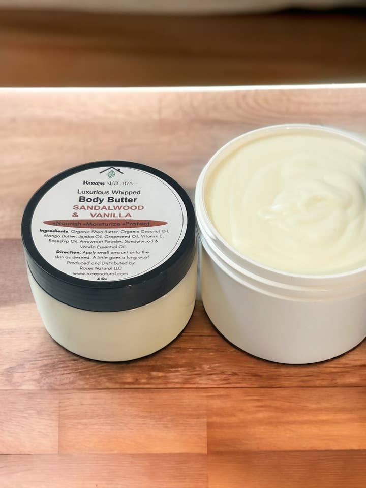 Luxurious Whipped Body Butter for wholesale by Roses Natural
