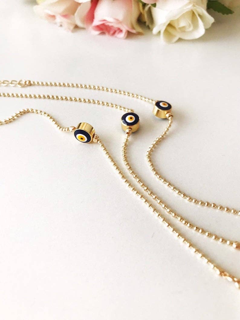 Evileyefavor - Wholesale Charm/Dangle Bracelet - Evil Eye Bead Bracelet, Minimalist Bracelet, Gold Chain Bracelet6