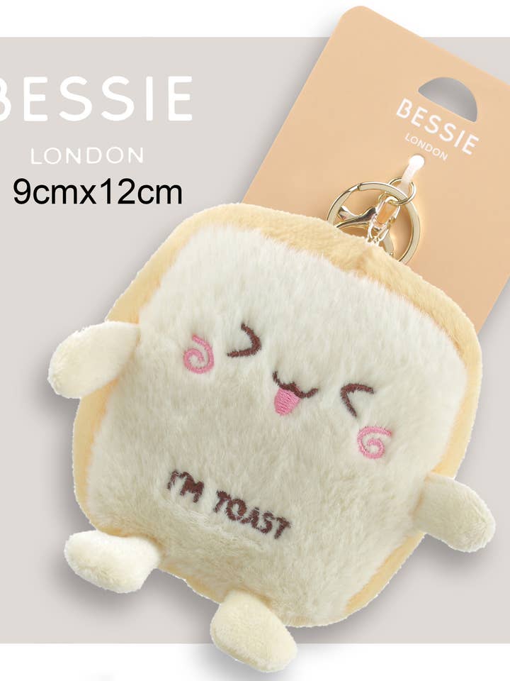 I'M TOAST BAG CHARM for wholesale by Bessie London