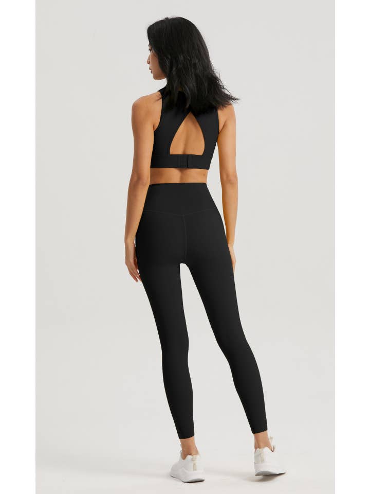 91thelabel – wholesale Activewear set – Women′s – Merida Lycra® Open Back Sports Bra & Legging Workout Set 11