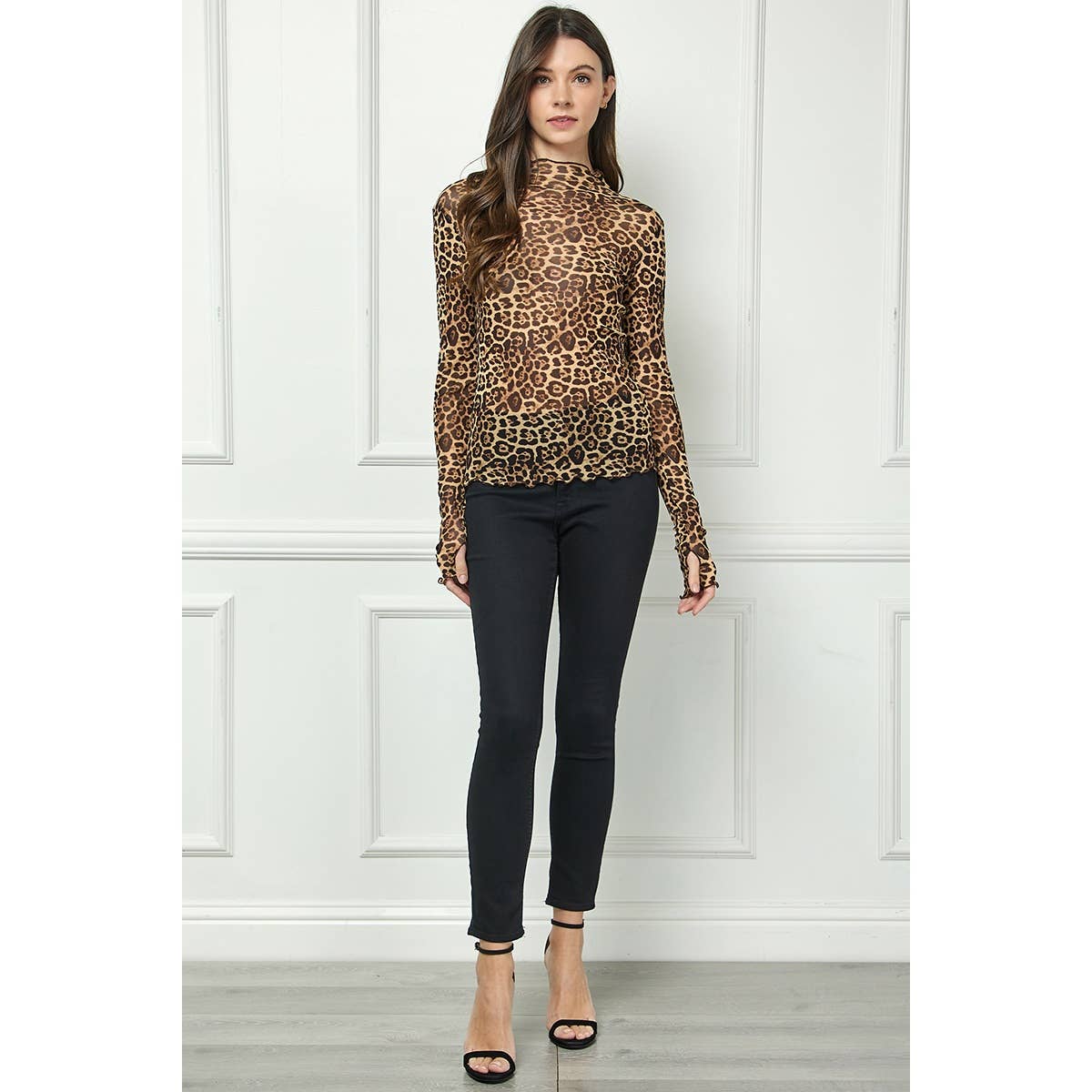 Veveret – Blusa - Mulher por atacado – Top Transparente de Renda com Manga Comprida24