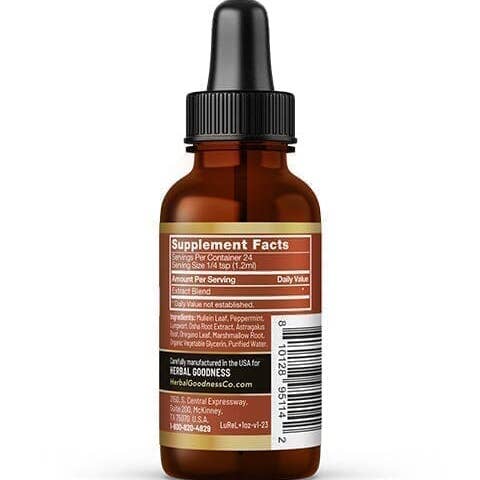 Herbal Goodness - Wholesale Oral Supplement/Vitamin - Lung & Respiration Liquid Supplement 1oz2