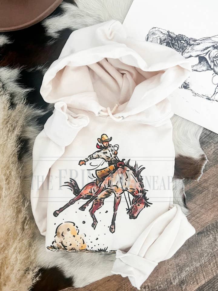 Sudadera con capucha Frank Roan (crema) para venta al por mayor de Arrow F Apparel