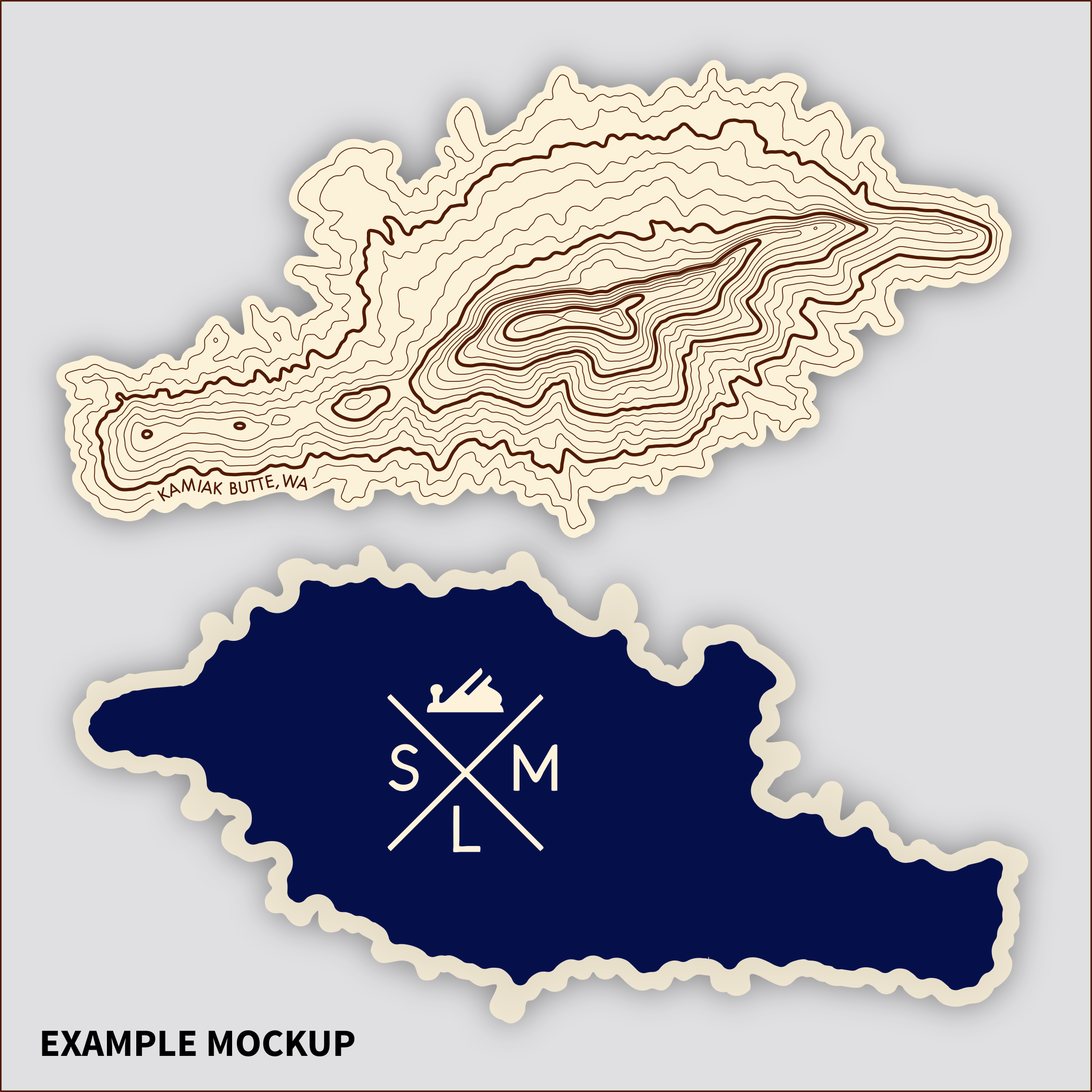 SML | Simple Modern Living - Wholesale Coasters - Custom Topography - Coaster Singles3