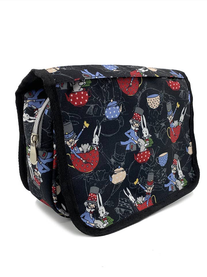 Mad Hatter Toiletry Organiser Bag for wholesale by Magnolia Lounge